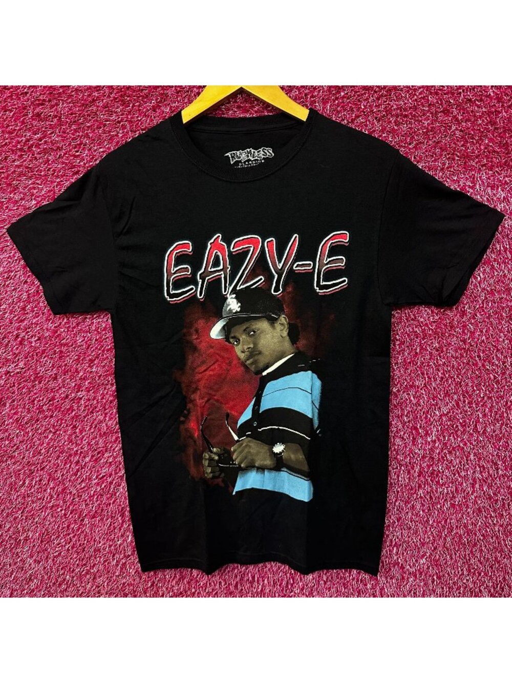Eazy-E Ruthless Records NWA Poster West Coast Hip Hop Tee S